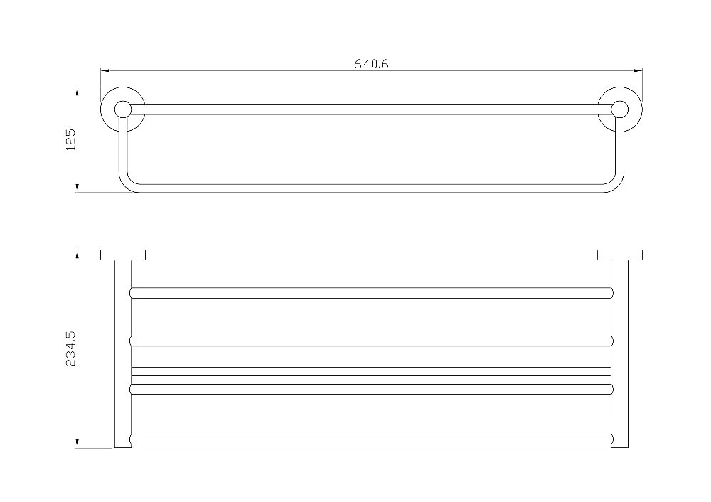 Полотенцедержатель с полкой WONZON & WOGHAND EASY, Хром (WW-8181) купить в интернет-магазине сантехники Sanbest