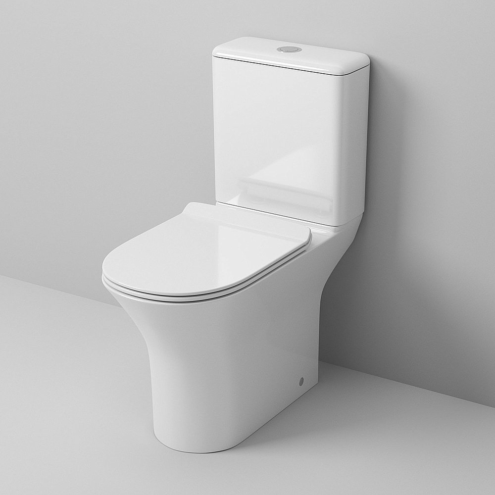 Унитаз напольный Grossman GR-4443 безободковый, с бачком, с крышкой микролифт купить в интернет-магазине Sanbest