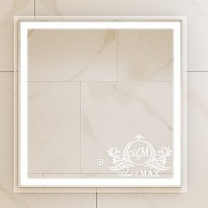 Зеркало с подсветкой ART&MAX MONZA 80x80 в ванную от интернет-магазине сантехники Sanbest