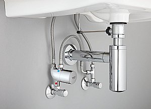 Термостатический смеситель для раковины Grohe Grohtherm Micro 34487000 хром купить в интернет-магазине сантехники Sanbest
