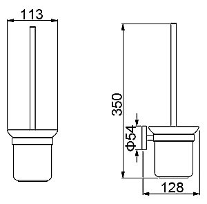Ершик для туалета Timo Saona 13061/03 купить в интернет-магазине сантехники Sanbest