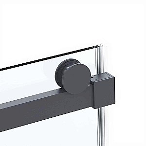 Душевой уголок Vincea Como Soft VSR-1CS1011CLGM 110x100 стекло прозрачное/профиль вороненая сталь купить в интернет-магазине Sanbest