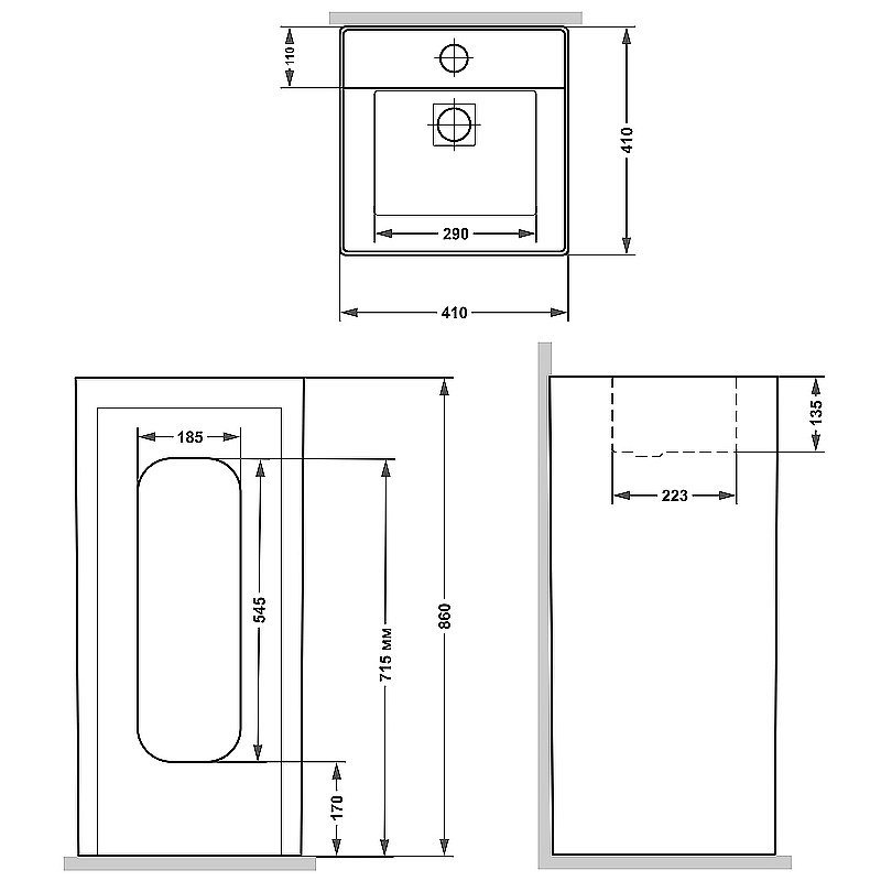 Раковина Laguraty 898B белая купить в интернет-магазине Sanbest