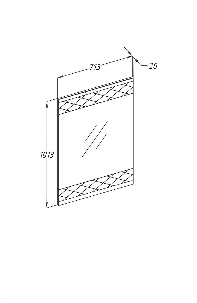 Зеркало Опадирис Порто 71 в ванную от интернет-магазине сантехники Sanbest