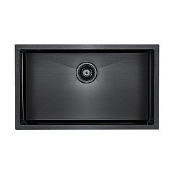 Мойка кухонная Paulmark Koher PM807444-GM Черная купить в интернет-магазине сантехники Sanbest