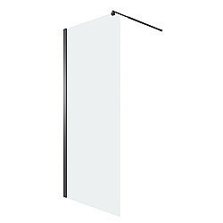 Душевая перегородка Niagara Eco 80 NG-551-80BLACK профиль черный/стекло прозрачное купить в интернет-магазине Sanbest
