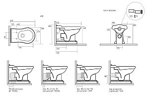 Унитаз приставной Migliore BELLA 30856 белая керамика купить в интернет-магазине Sanbest