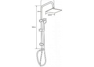 Душевая система Aquanet Passion S купить в интернет-магазине сантехники Sanbest