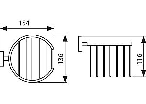 Держатель для освежителя воздуха Kaiser KH-2312 хром купить в интернет-магазине сантехники Sanbest