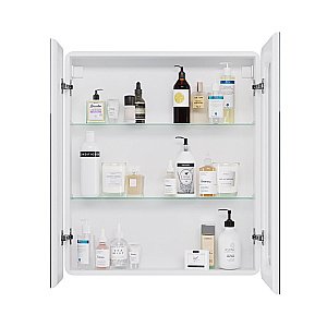 Шкаф зеркальный c LED-подсветкой Dreja POINT 70x80 белый купить в интернет-магазине сантехники Sanbest