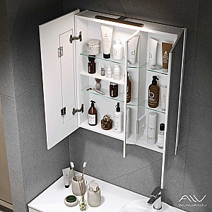 Зеркальный шкаф-трюмо Cosmetic 75 с приближением купить в интернет-магазине сантехники Sanbest