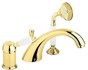 Смеситель для ванны Cezares ELITE-BVDM-03/24-Bi золото купить в интернет-магазине сантехники Sanbest