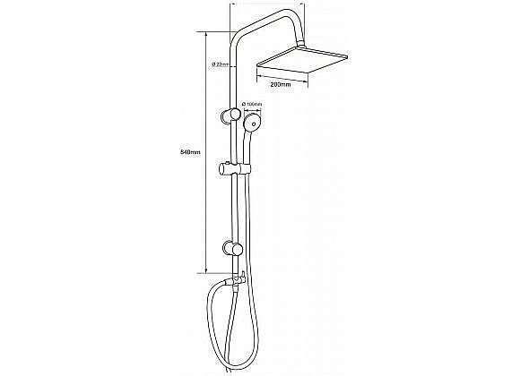 Душевая система Aquanet Passion S купить в интернет-магазине сантехники Sanbest