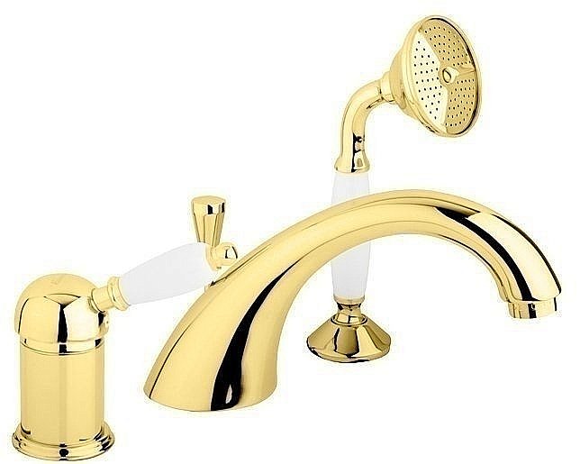 Смеситель для ванны Cezares ELITE-BVDM-03/24-Bi золото купить в интернет-магазине сантехники Sanbest