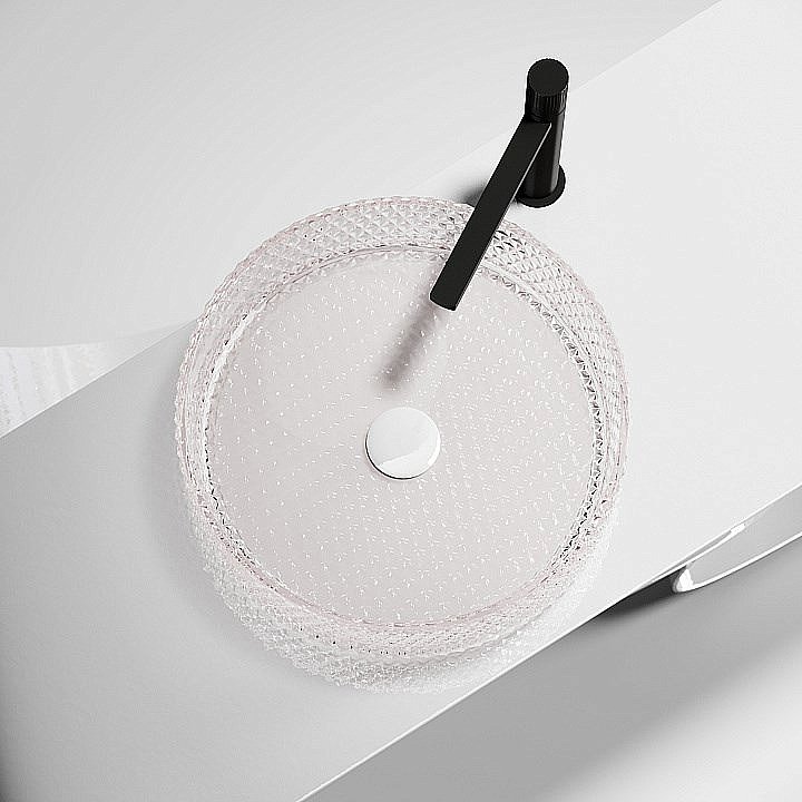 Раковина Ceramica Nova Cristal 36 CN6061 розовая купить в интернет-магазине Sanbest