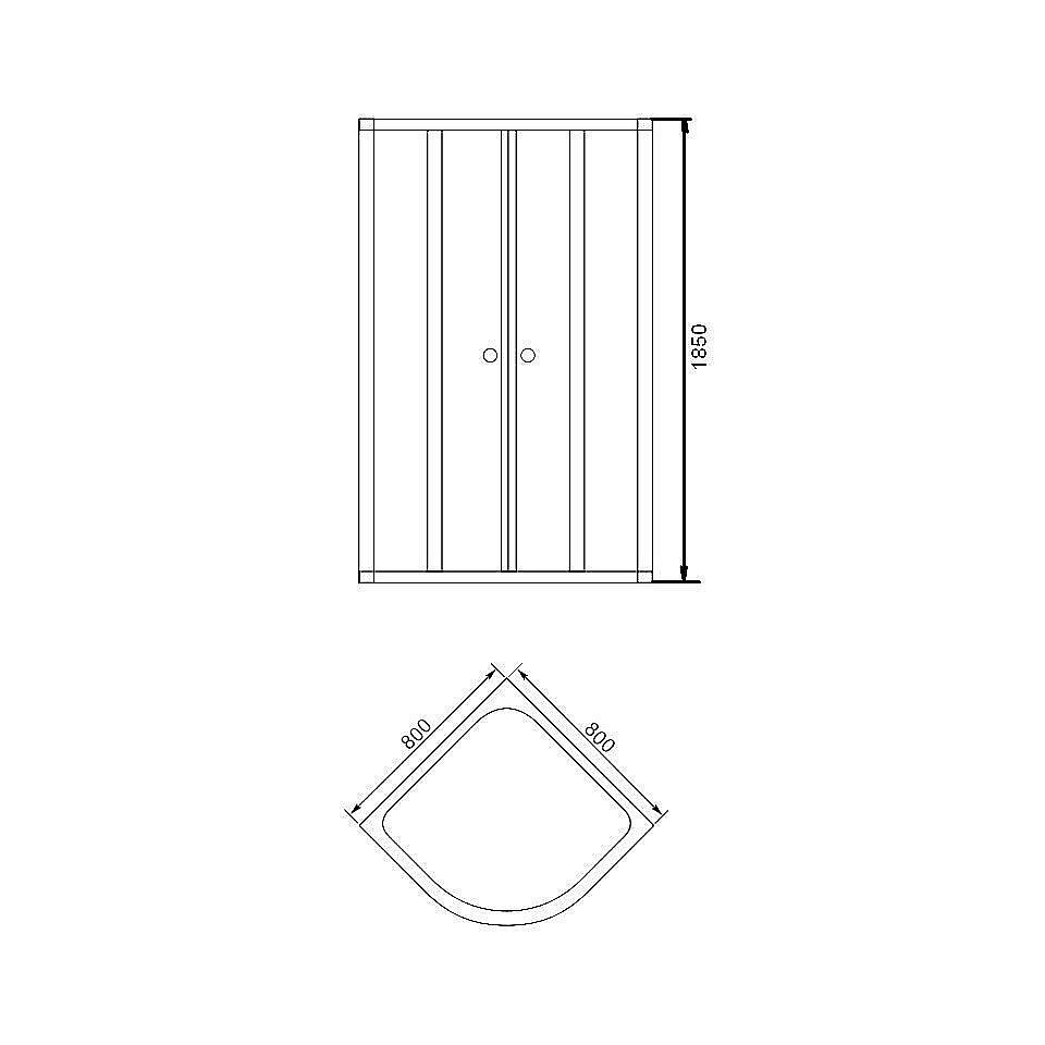 Душевой уголок Aquanet AQ7 80х80 стекло матовое/профиль белый купить в интернет-магазине Sanbest