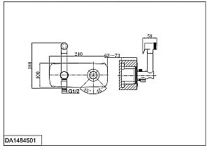 Гигиенический душ D&K Bayern.Alfeld DA1484501 купить в интернет-магазине сантехники Sanbest