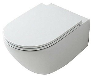 Унитаз подвесной Kerasan Aquatech 3714 Белый, безободковый купить в интернет-магазине Sanbest