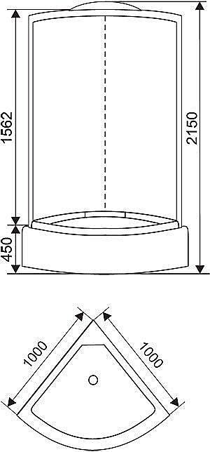 Душевая кабина ARCUS AS-105-10 купить в интернет-магазине Sanbest