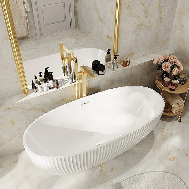 Ванна акриловая Grossman Cristal 170х80 GR-2504F белая купить в интернет-магазине Sanbest