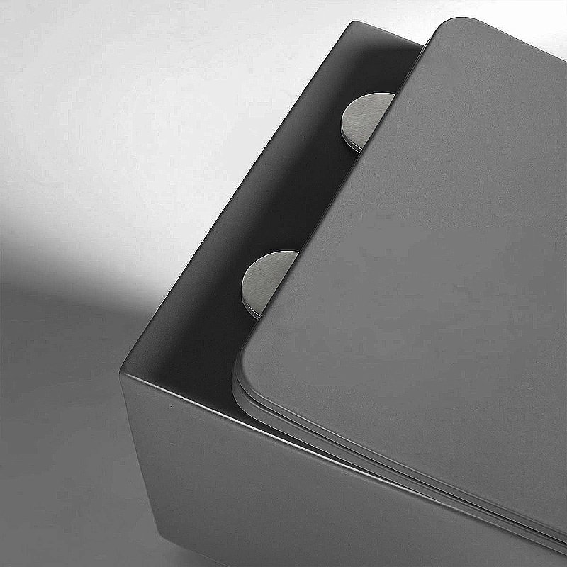 Унитаз Vincea Q-Line VT1-12MA безободковый, с крышкой микролифт, антрацит матовый купить в интернет-магазине Sanbest