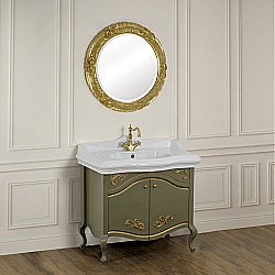 Тумба с раковиной Migliore Impero 90 Oliva для ванной в интернет-магазине Sanbest