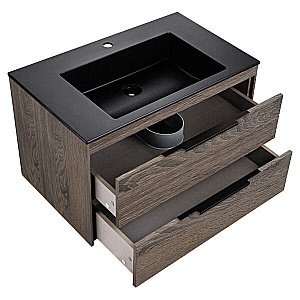 Тумба с раковиной Vincea Chiara 2D 800 R.Oak для ванной в интернет-магазине Sanbest