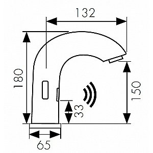 Смеситель для раковины Kaiser Sensor 38421 купить в интернет-магазине сантехники Sanbest