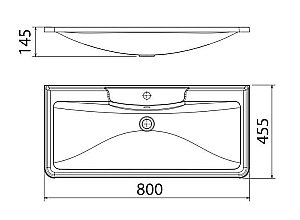 Тумба с раковиной BelBagno ALBANO 80 PIA Bianco Lucido для ванной в интернет-магазине Sanbest