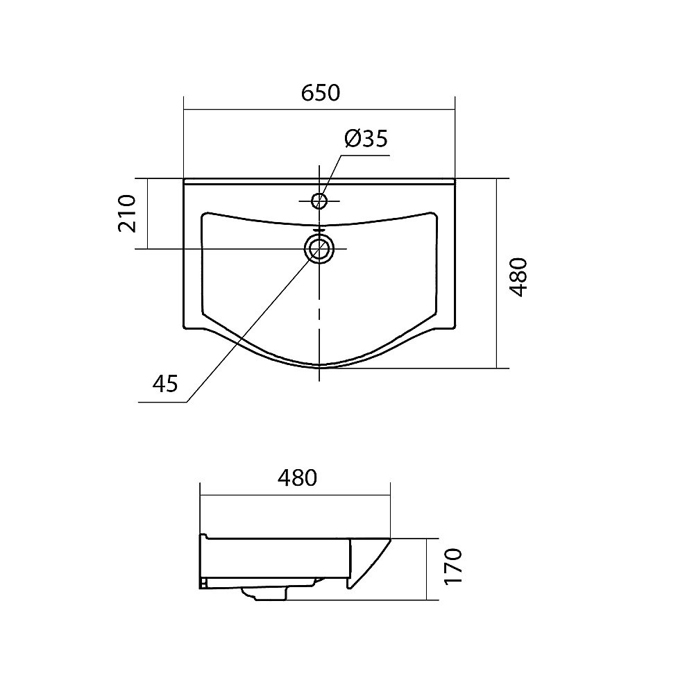 Тумба с раковиной Акватон Нортон 65 белая для ванной в интернет-магазине Sanbest