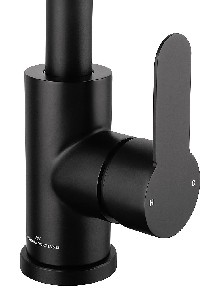 Смеситель для кухни WONZON & WOGHAND WW-AE4554-MB черный матовый купить в интернет-магазине сантехники Sanbest