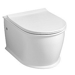 Унитаз подвесной Grossman Retro GR-4482S безободковый, с крышкой микролифт, белый купить в интернет-магазине Sanbest