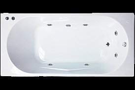 Акриловая ванна Royal Bath Tudor Standart RB407700ST 150x70 белая с гидромассажем купить в интернет-магазине Sanbest