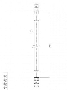 Душевой шланг Cezares CZR-FMD-150-01 купить в интернет-магазине сантехники Sanbest