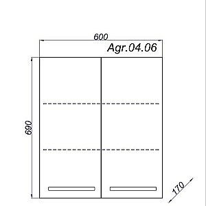 Шкаф Aqwella Аллегро 60 для ванной в интернет-магазине сантехники Sanbest