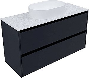 Тумба с раковиной Allen Brau Activity 120 1.34007.AM антрацит матовый/черный брашированный для ванной в интернет-магазине Sanbest