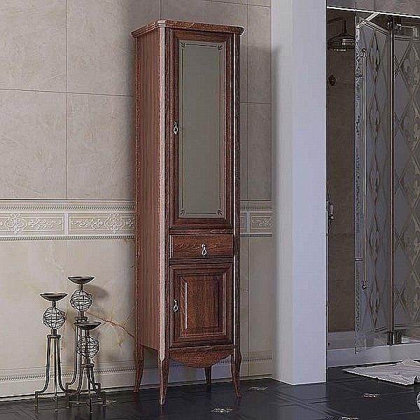 Пенал Опадирис Лоренцо 45 светлый орех для ванной в интернет-магазине сантехники Sanbest