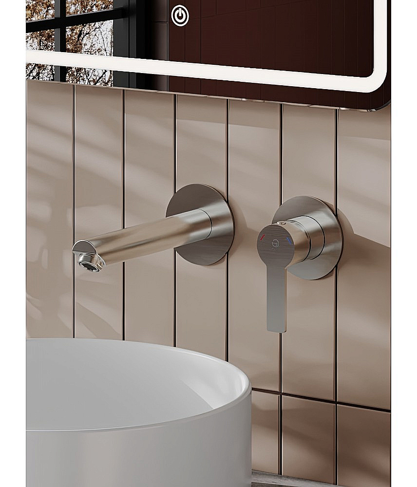 Cмеситель для раковины Agger Easy A3172222 сатин матовый купить в интернет-магазине сантехники Sanbest