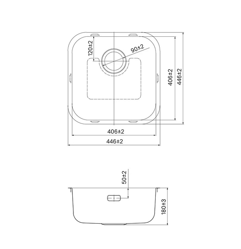 Кухонная мойка Iddis Mate MAT44S0i77 44 сатин купить в интернет-магазине сантехники Sanbest