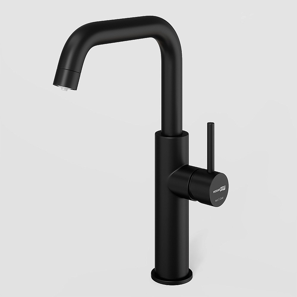 Смеситель для кухни WasserKraft A8567 черный Soft-touch купить в интернет-магазине сантехники Sanbest