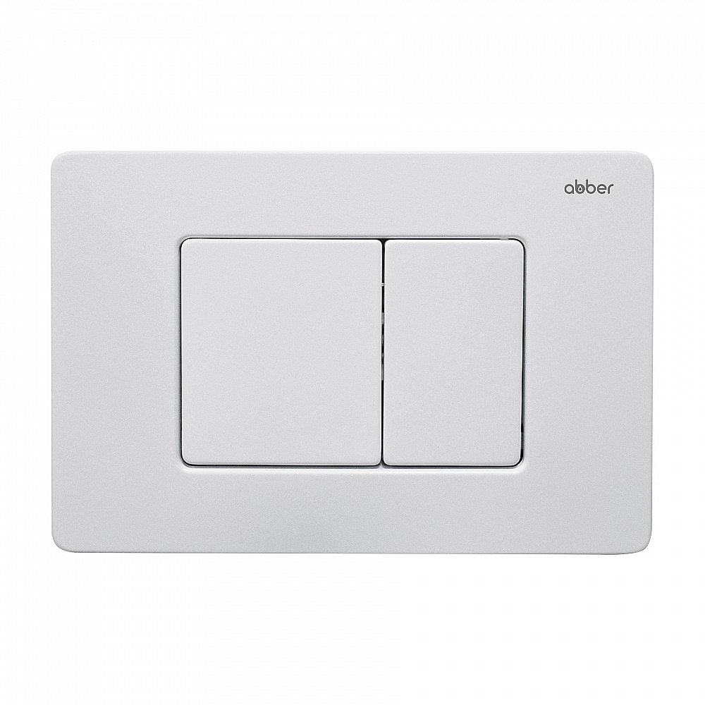 Кнопка для инсталляции ABBER AC0120MW белая матовая купить в интернет-магазине сантехники Sanbest