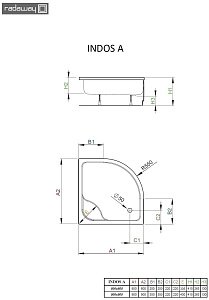 Душевой поддон Radaway Indos A 80x80 купить в интернет-магазине Sanbest