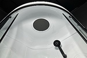 Душевая кабина Royal Bath RB90HK1-T-BL Practic 90х90 стекло прозрачное/профиль черный купить в интернет-магазине Sanbest