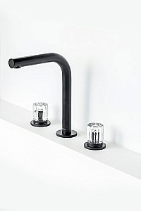 Смеситель для раковины Boheme ELEGANTE 152-B-EL черный купить в интернет-магазине сантехники Sanbest