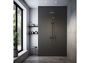 Душевая система Aquatek БЕТТА AQ2140MB черная матовая купить в интернет-магазине сантехники Sanbest