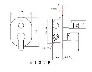 Душевая система Berges VENTAS 73009 хром купить в интернет-магазине сантехники Sanbest