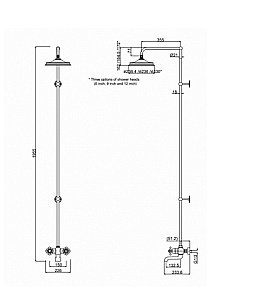Термостат Burlington Tay  BT2WS купить в интернет-магазине сантехники Sanbest