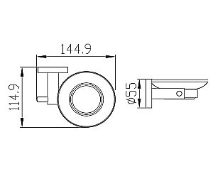 Мыльница Kaiser KH-2003 хром купить в интернет-магазине сантехники Sanbest