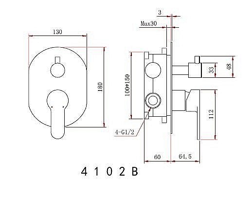 Душевая система Berges VENTAS 73009 хром купить в интернет-магазине сантехники Sanbest