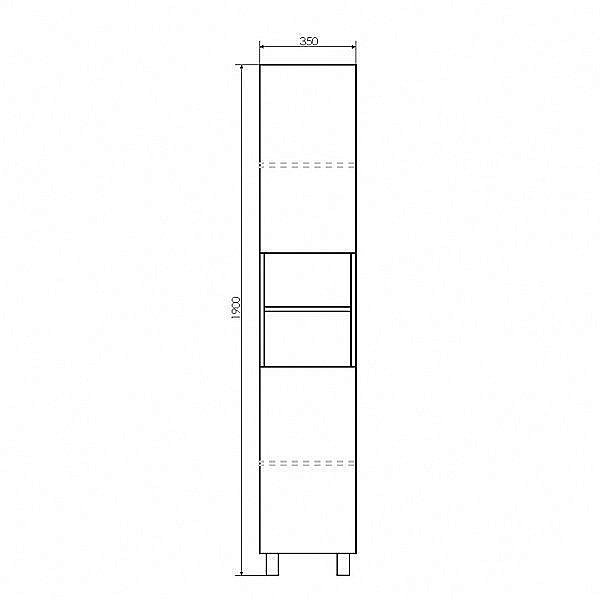 Пенал Comforty Верона 35 Н для ванной в интернет-магазине сантехники Sanbest